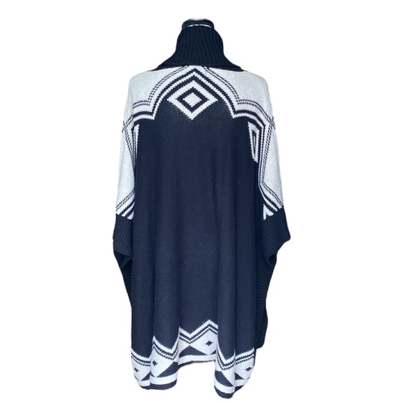 Cynthia Rowley Aztec Poncho Sweater - Picture 2 of 5